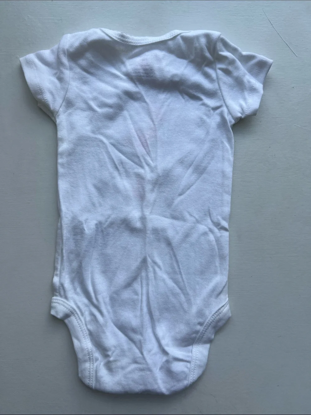 Carter's White Onesie with Pink and Teal Bike Graphic